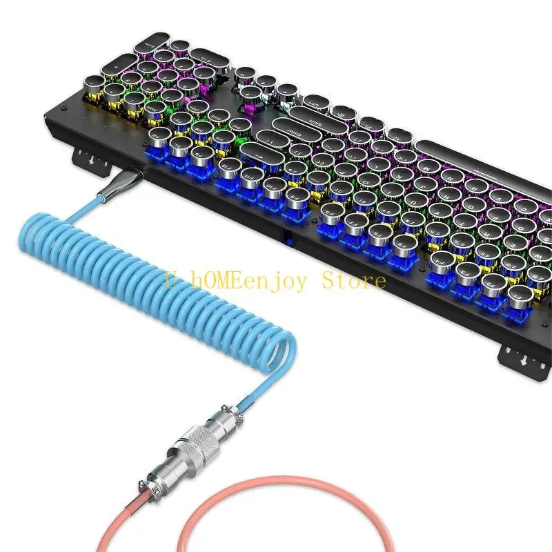 

B0KF Стоялка Механическая клавиатура Авиационное разъем Type-C USB-клавиатура типа C Кабель C Кабель
