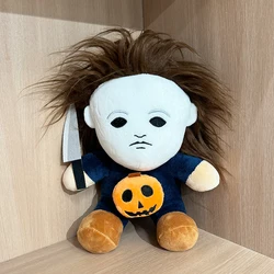 Highland Cow Michael Myers Halloween Plush Slippers Soft Cartoon Cosplay Plush Shoes Winter Warm Funny Indoor Slipper Toy Gifts