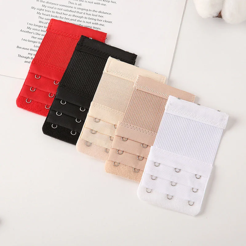 Bra Extension Three-Row Three-Button Elastic Underwear Extension Buckle Women's Bra Extension Strap Back Buckle