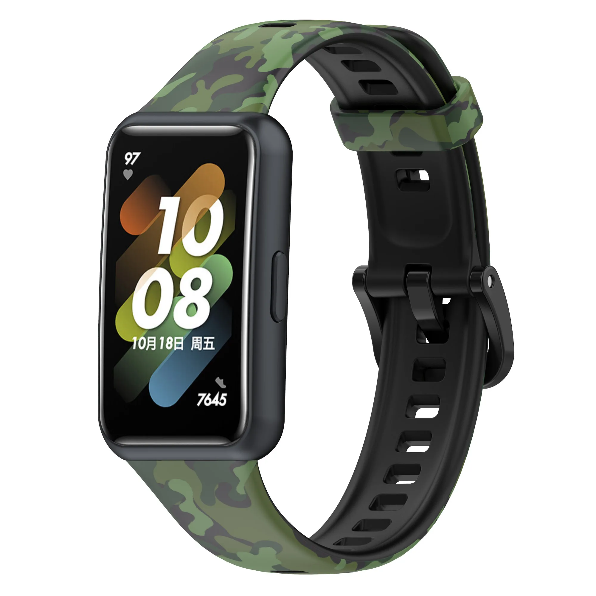 Silikon Strap für Huawei Band 7 Druck Armband Für Huawei honor Band 7 farben Ersatz Einstellbare Armband Correa