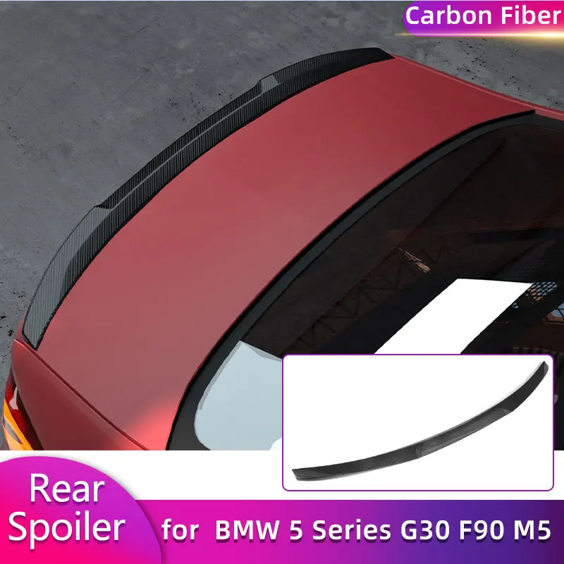 

Full Carbon Fiber Rear Trunk Spoiler Wings for BMW 5 Series G30 F90 M5 Sedan 2017-2023 Car Racing Rear Spoiler Boot Wing Lip