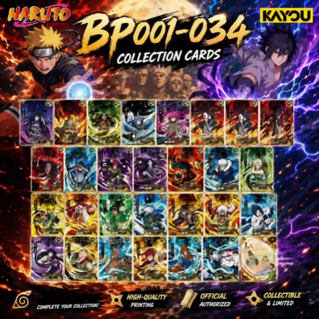 Genuine Kayou Naruto BP Card No.001-034 Full Series Uzimaki Madara
