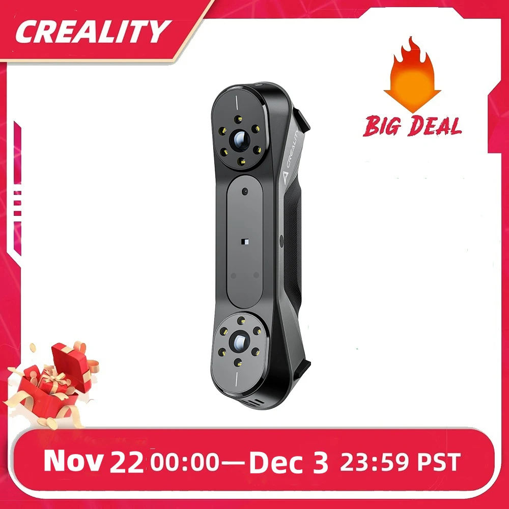 Creality-cr-scanラプター3D印刷ハンドヘルドスキャナー、0.02mm精度、60fps、スキャン速度、ハイブリッドブルーレーザー、nir