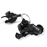 SRAM X4 7/8 SPEED MTB Bike Shifter Trigger Bicycle Rear Derailleur Black & Silver