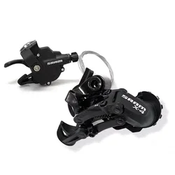 SRAM X4 7/8 SPEED MTB Bike Shifter Trigger Bicycle Rear Derailleur Black & Silver