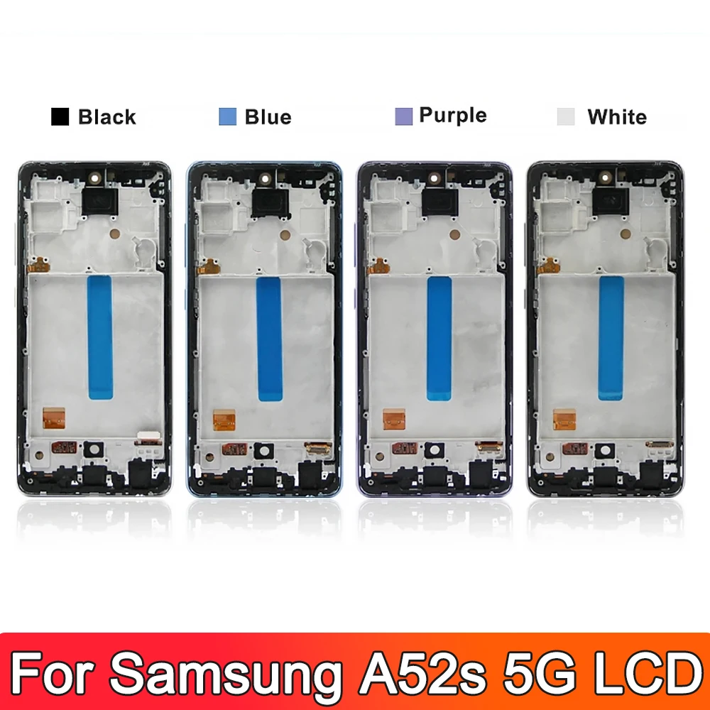 TFT A52S 5G Display Screen Assembly for Samsung Galaxy A52s 5G A528B A528B/DS A528N Lcd Display Digital Touch Screen Replacement