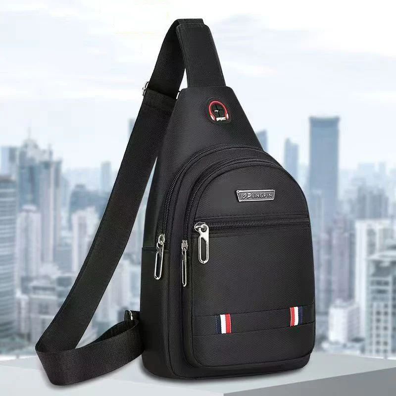 New Mens Shoulder Bag Casual Travel Outdoor Oxford Crossbody Chest Bags Large Capacity Multifunction Street Male Pack Men Bags
