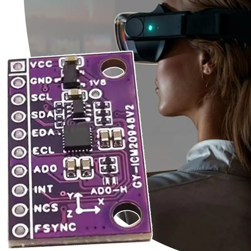 Digital Sensor Module Ahrs Module Tracking Detector With Two Jumpers Wear-Resistant 9-Axis Accelerometer Replacement Parts For