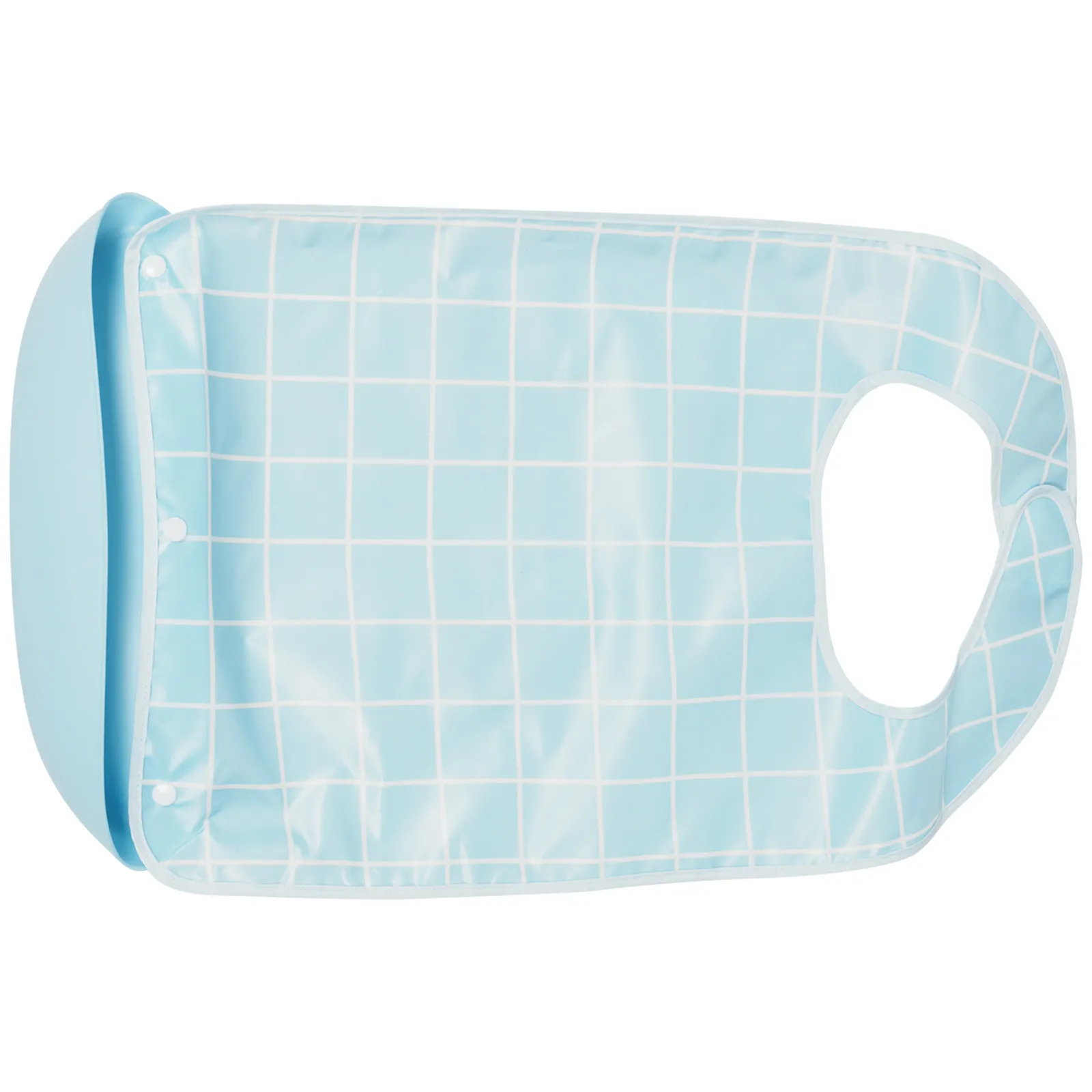 Adult Bib Reusable Senior Eating Bib Soft Skin-Friendly Waterproof Silicone Crumb Catcher Adjustable Fit Dining Clothing