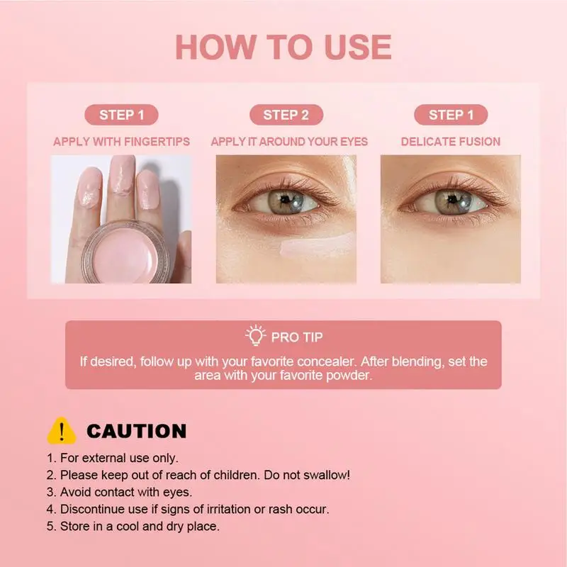 Under Eye Highlighter ดูเป็นธรรมชาติ Under Eye Radiance เครื่องสําอางแต่งหน้าทุกวันสําหรับรองพื้นคอนซีลเลอร์ highlighter