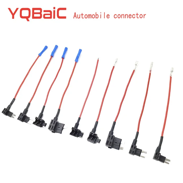 5 sztuk 12V MINI mały średni rozmiar uchwyt bezpiecznika samochodowego dodatkowy obwód Adapter do kranu Micro Mini standardowy bezpiecznik płaski ATM