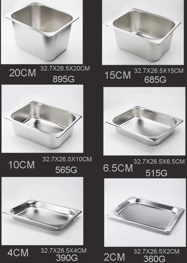 American 304 Stainless Steel Plates Rectangular Basin Buffet Plates Baking Dishes & Pans Storage Tray