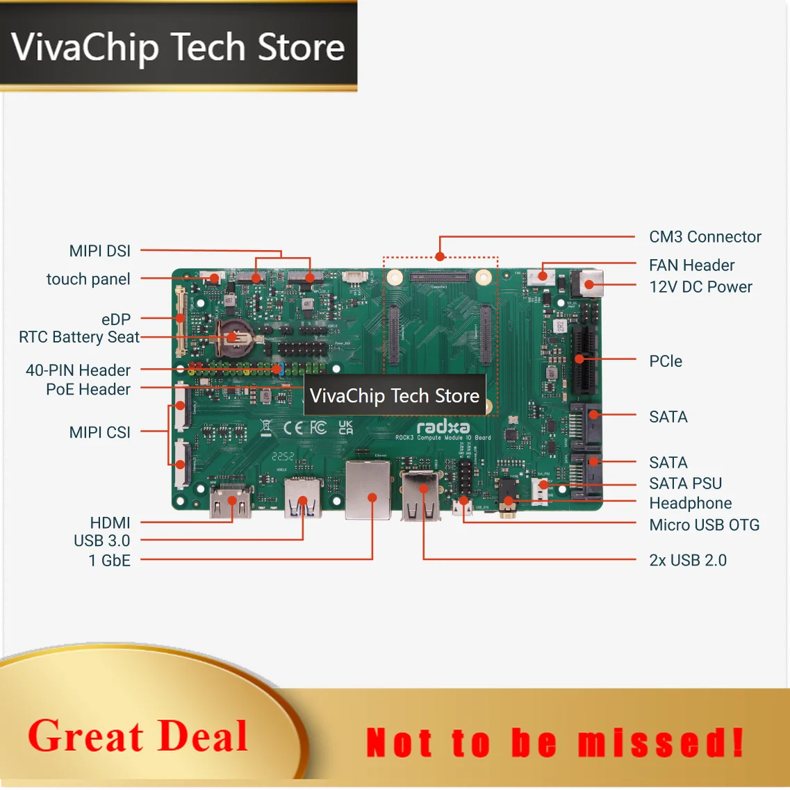 VivaChip TechRadxa CM3 IO Board, Verify Radxa CM3 Functions