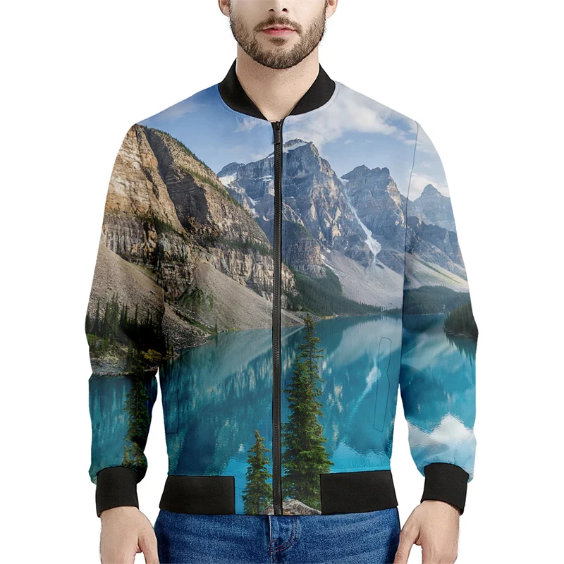 Куртка-бомбер с 3D-принтом для – обзор и цена Quality Winter Clothing Bomber Jacket