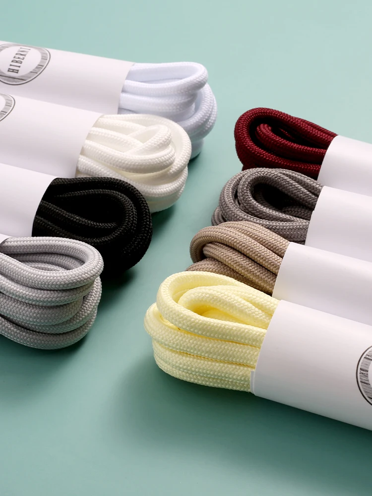 new 2024 circular 5mm Fabric Women Sneakers shoe laces cordones thick shoelaces Shoes for yeezy 350 rope laces strap adults