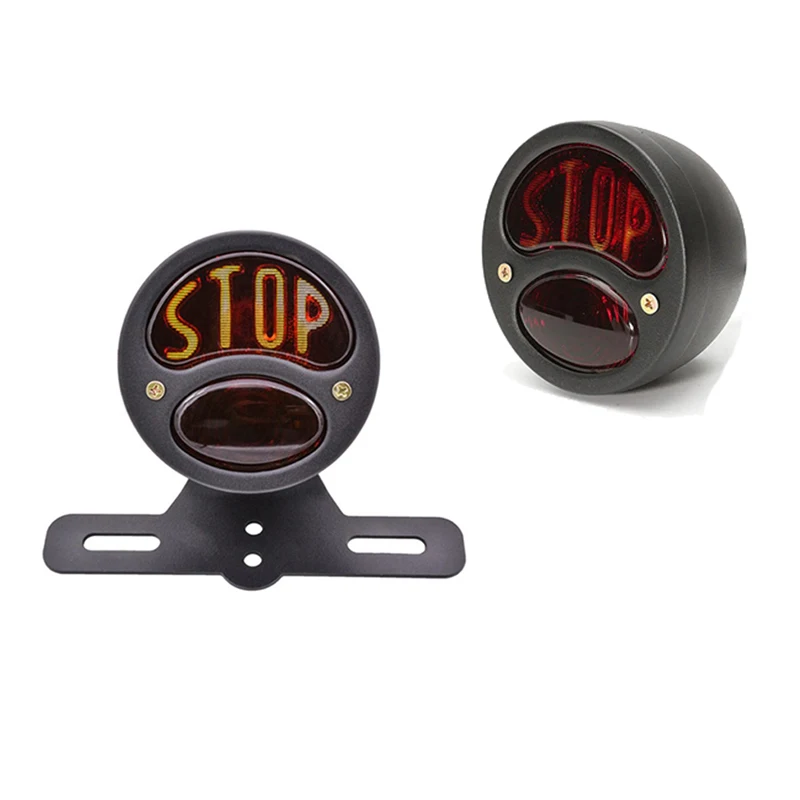 

Modified Motorcycle Tail Lamp for Honda Yamaha Suzuki KTM Harley Loncin Lifan Hyusong Universal Decorative Metal Case Rear Light