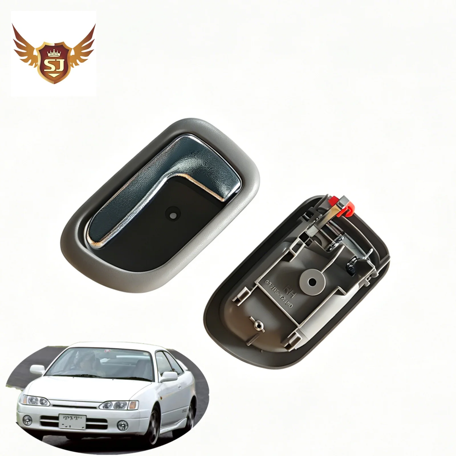 For Toyota Corolla 1998-2002 Interior Door Handle Left Or Right CHROME Textured Matte AE110 Car Accessory