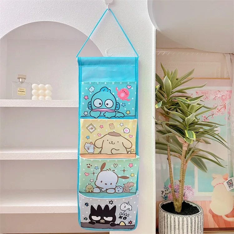 Sanrio Muur Opknoping Opbergtas, Kast Organizer Tas Op De Deur Oxford Farbric Opknoping Pocket Organizer Voor Slaapkamer