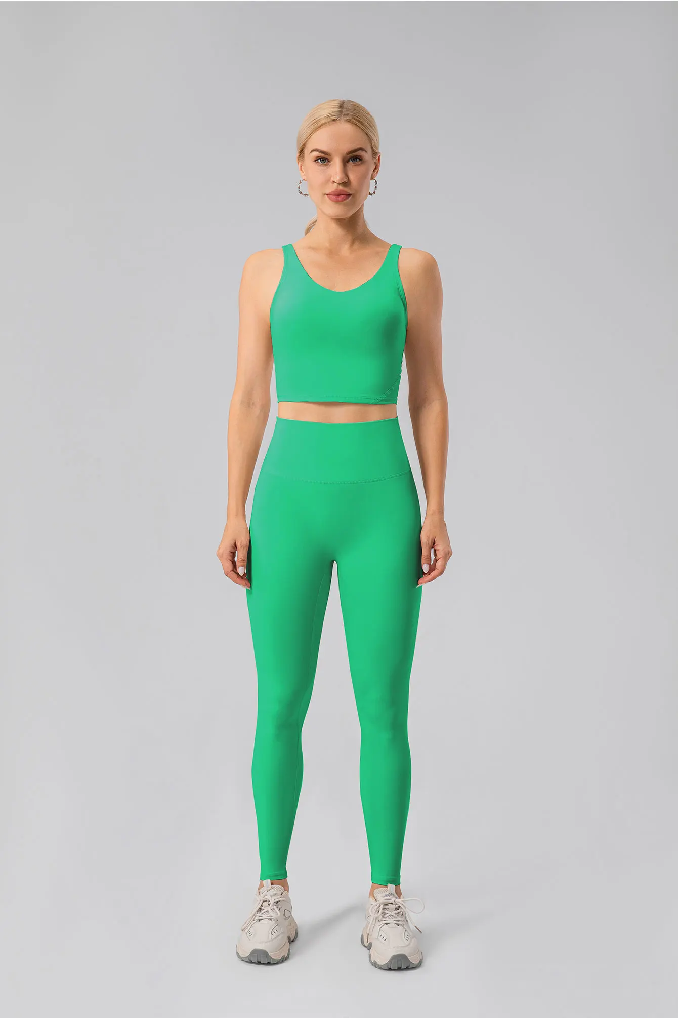 2025 Calças de ioga de cintura alta – Leggings de treino de secagem rápida com estiramento de 4 vias para corrida, ciclismo, academia, fitness