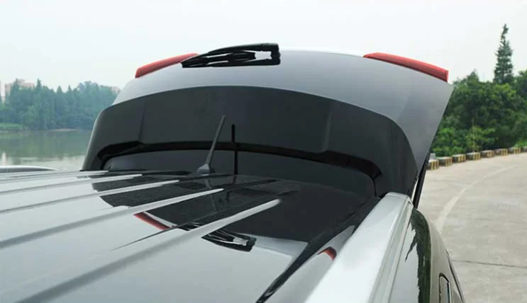 For Outlander Spoiler 2013-2018 Mitsubishi Outlander QBK Spoiler ABS plastic Material Car Rear Wing Color Rear Spoiler