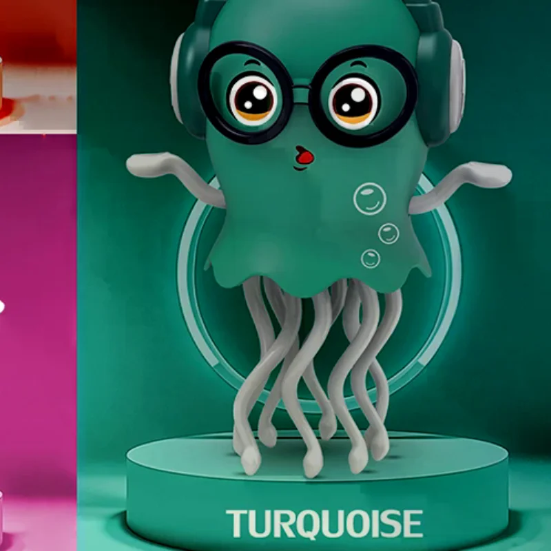 

Playful Jellyfish Crawling Toy for Tummy Time; Includes Dancing, Walking, Music, and Obstacle Avoidance Features