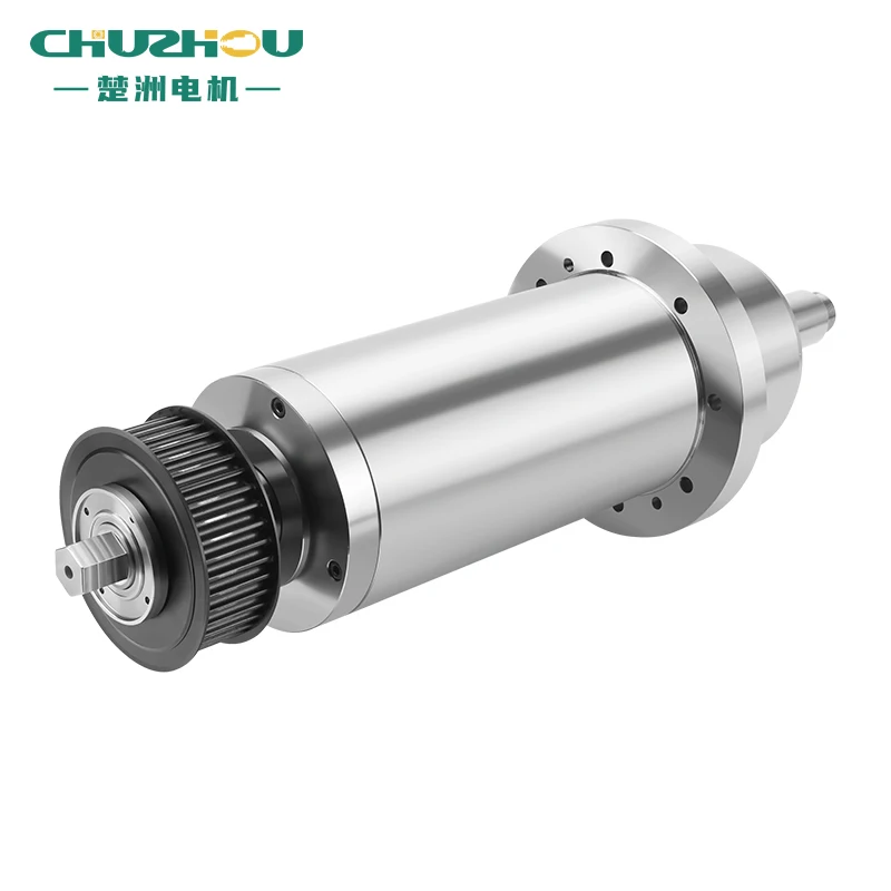 Customized Spindle The SK40 End Pulley Drives Drilling Milling And Engraving Water Cooled Spindle Motor