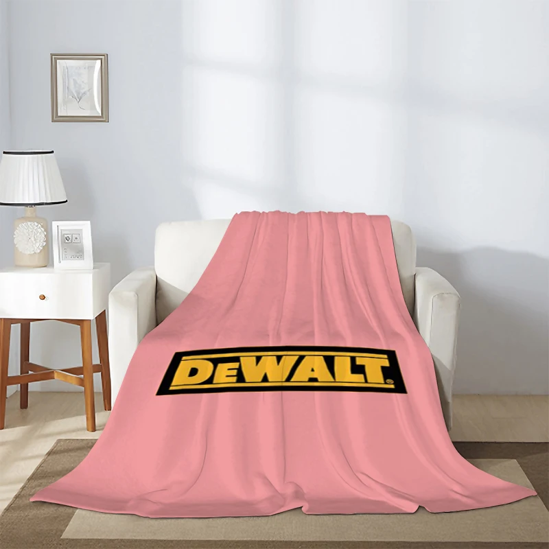 

Dewalt Logo Custom Blanket Sofa Winter Fluffy Soft Blankets for Bed Machine Washable Furry Throw & Throws Baby Fleece Beds Nap