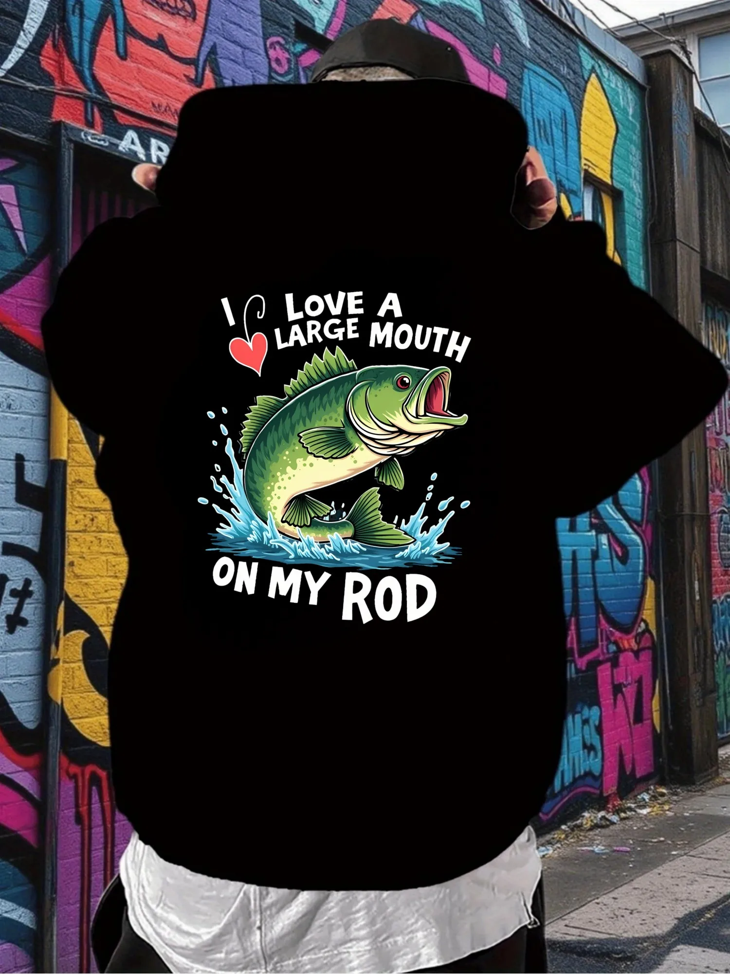 هوديي كاجوال للرجال، سويت شيرت منقوش لصيد الأسماك، شعار فكاهي ومثير للاهتمام، قميص كاجوال رجالي عصري ومريح