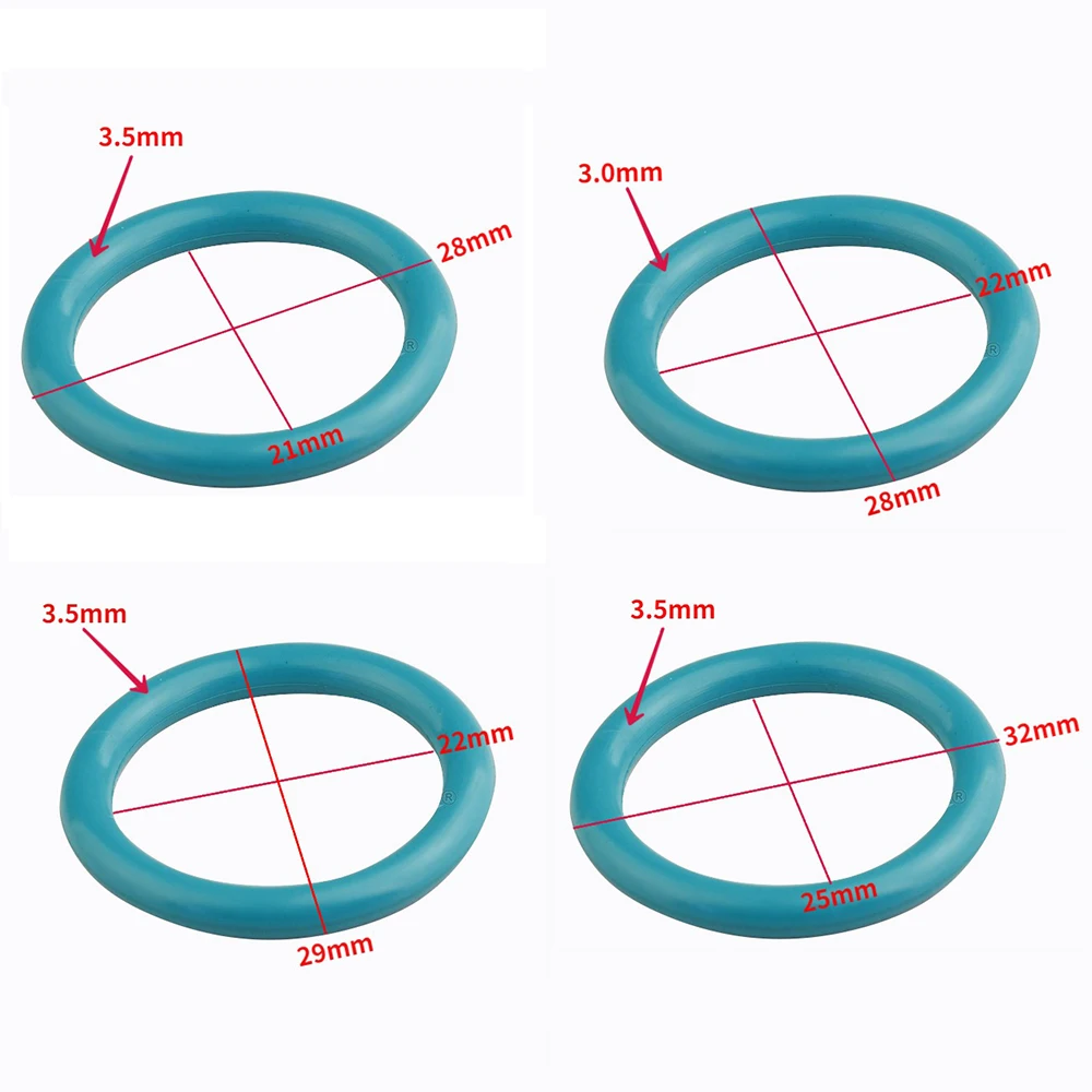 2pcs TFL Exhaust Pipe O-ring Cooling Seal Imported High Temperature Resistant Material for 26CC-29CC Engine Gasoline Model Boat