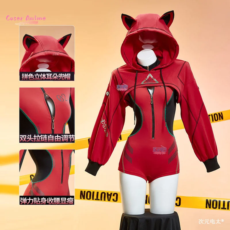 

Outfit Tight Fitting Sports Jumpsuit Game Cosplay Costume Cat Jumpsuit Ber Women Outfit for Hallowmas Party