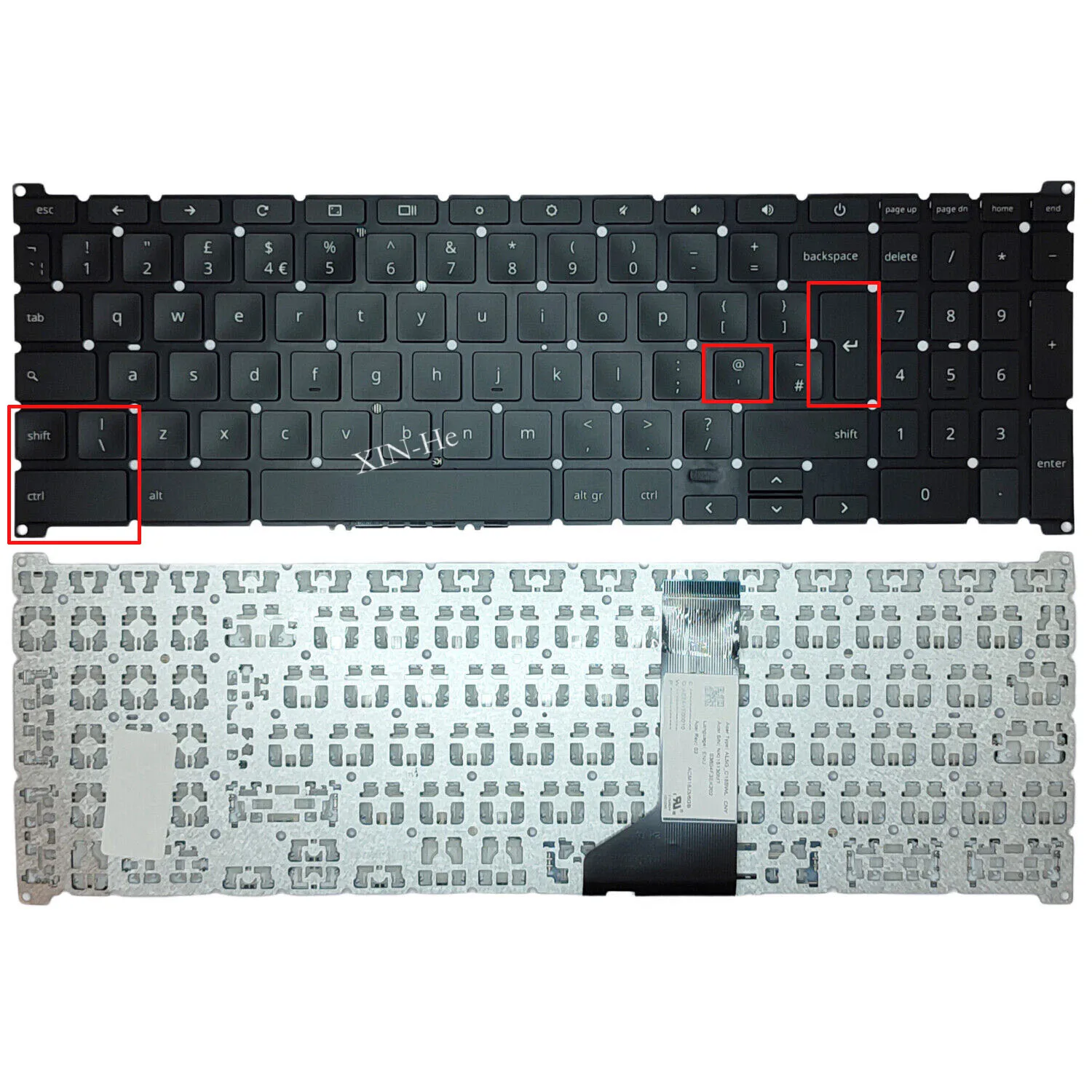 

UK Keyboard for ACER Chromebook CB315-3H series for ACER Chromebook CB315-3H series CB315-3H-C2C3 CB315-3H-C7JF AL5G-C18BWL