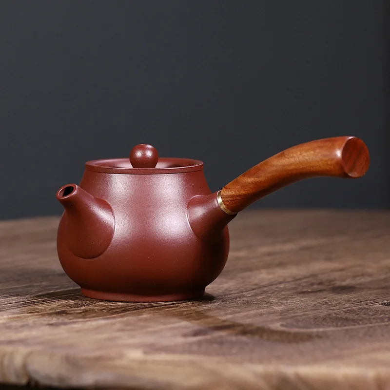 Dropshipping Yixing Pure Handmade Original Ore Purple Clay Teapot Tang Yu Han Can High-End Tea Set