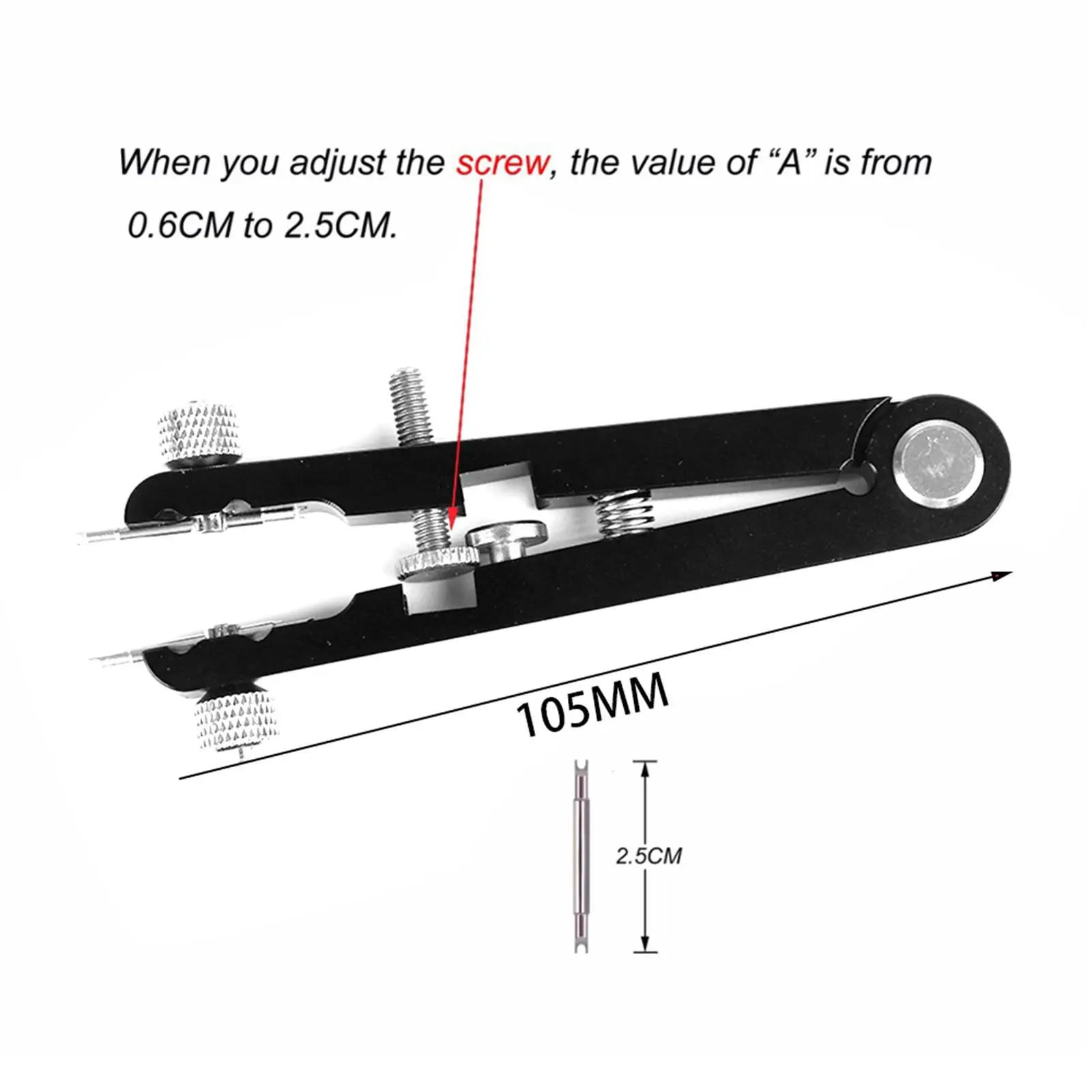 

Watch Plier Tool Set with Durable Four Tips Pins, Tool for Watch Wrist Bands Strap Removal Kit