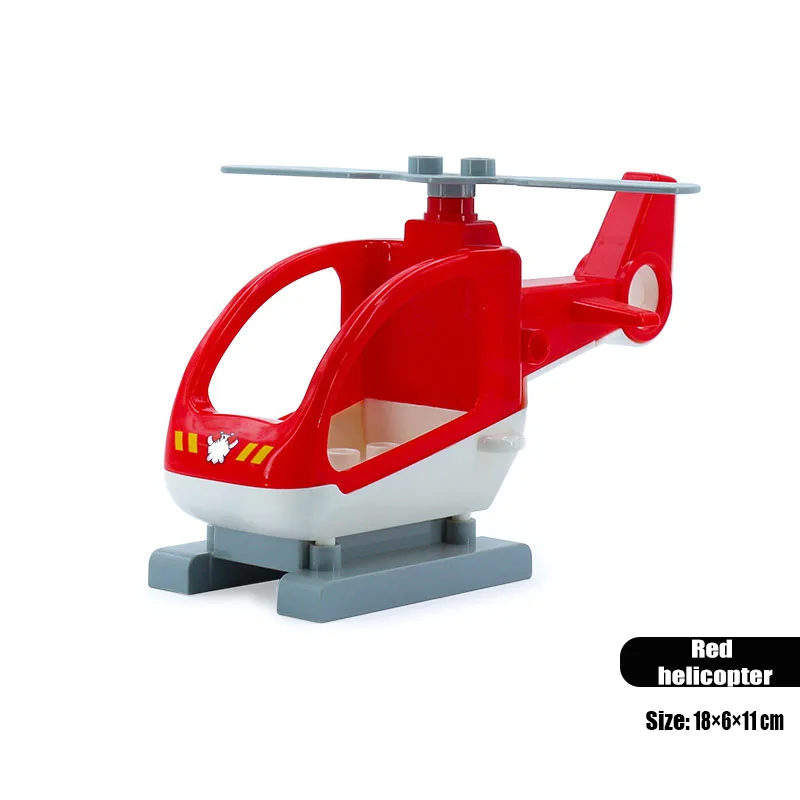 Trailer Auto Motor Boot Grote bouwstenen Collocatie Voertuigaccessoire Kid DIY Speelgoed Compatibel met Duploed Set Gift