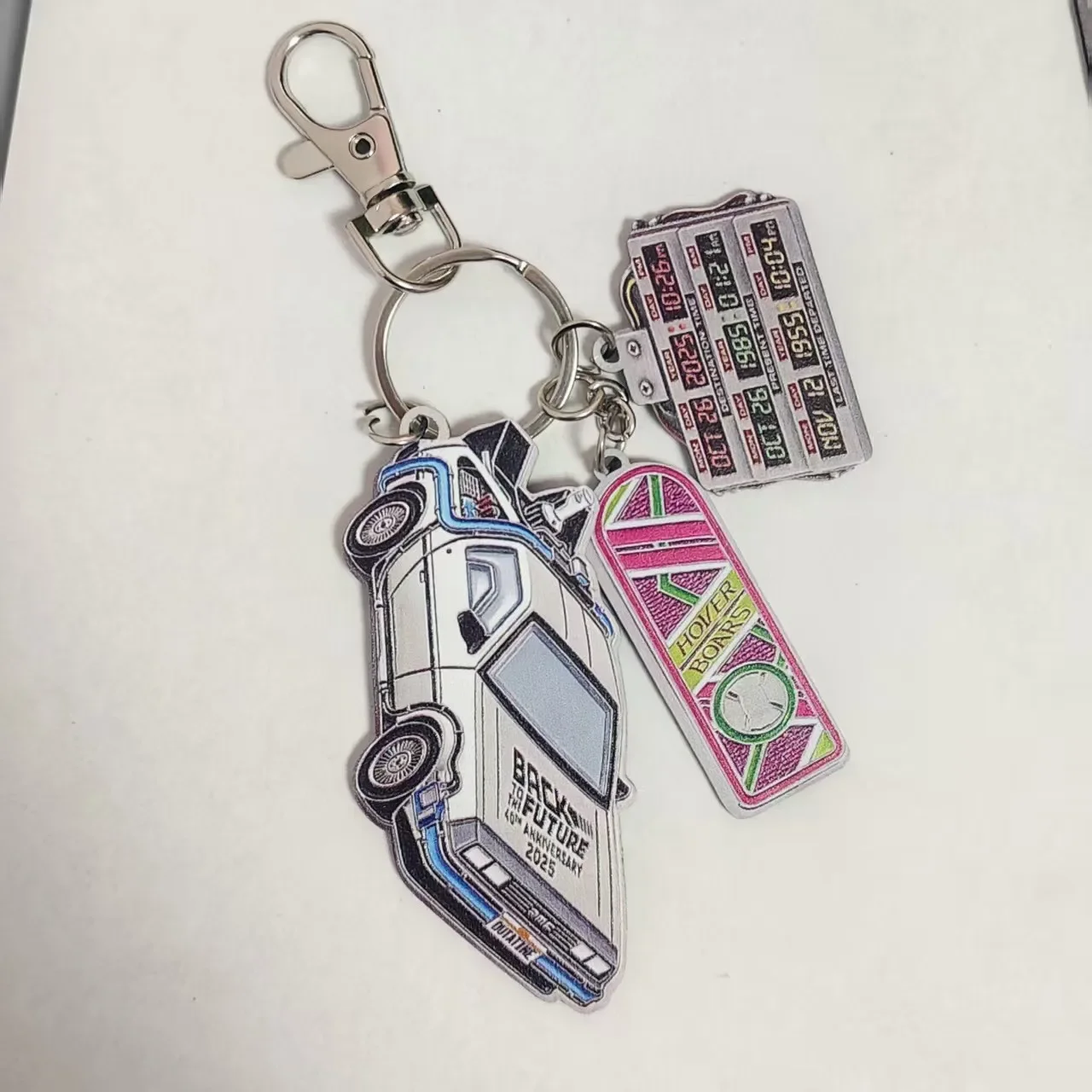 Zurück in die Zukunft Stil Metall-Automodell Schlüsselanhänger Fan-Kollektion Geschenk – Detail 3