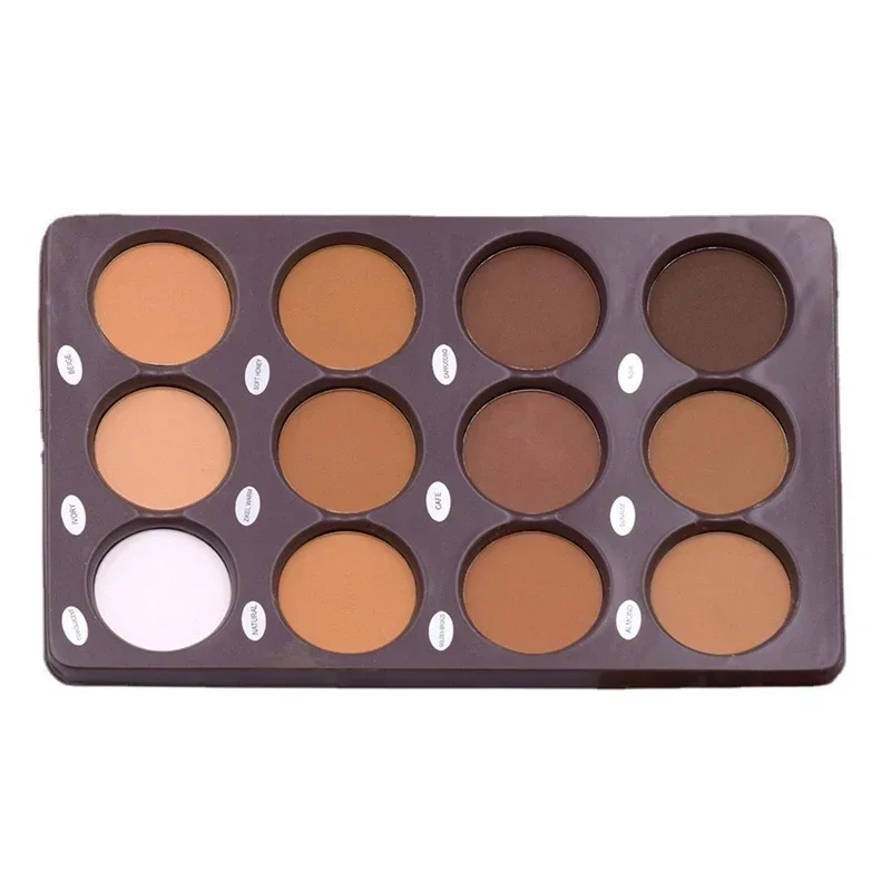 Coffee Color Contour Palette Makeup 12 Colors Long-Lasting Matte Eyeshadow Face Highlighters Make Up Contouring Powder Cosmetics