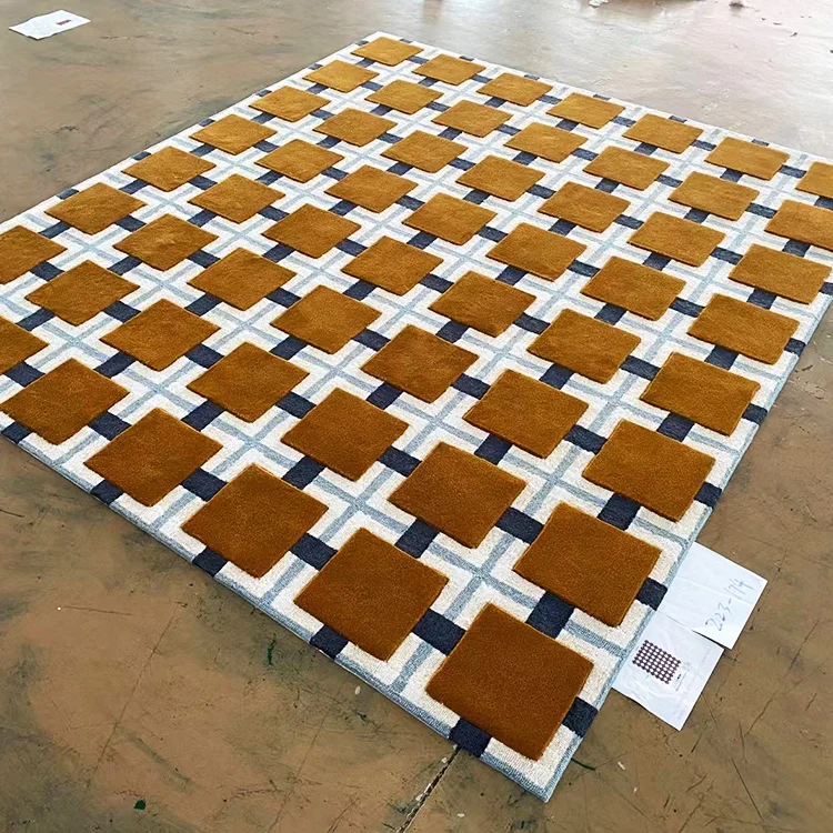 Nz Rooms Bed Side and Silk Big Size Art Deco Hand Creaft  Handmade Wool Wall to Wall Carpet