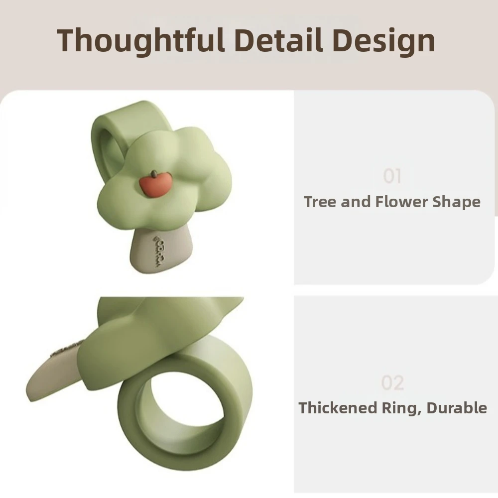 Doorstop Anti Slip Door Knob Cover Anti-Collision Tulip Silicone Doorknob Sleeve Door Handle Gloves Living Room Anti-collision