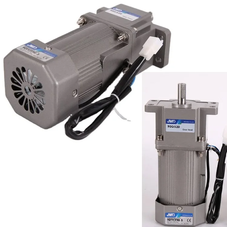 JWD Ac Gear Motor Mask Machine Use Low Noise Level Single Phase Ac Drive 90w Induction Motor