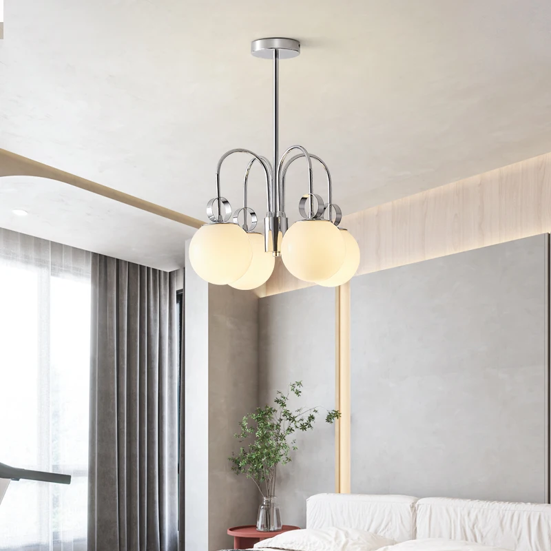 Modern Minimalist Living Room Pendant Lamp Nordic Bedroom Restaurant Atmospheric Decoration Multi Head Bubble Ball  Pendant Lamp