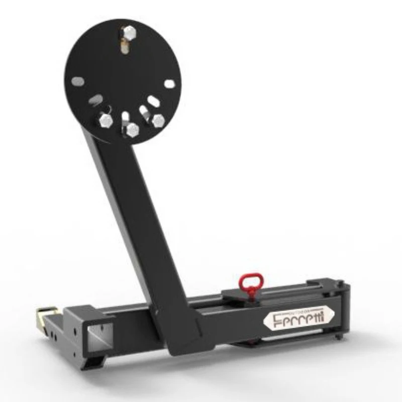 Spare tire frame, off-road vehicle SUV spare tire bracket, universal trailer bar square port