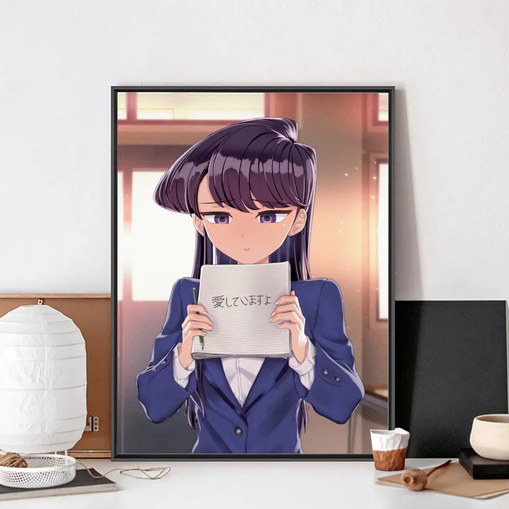 Komi san wa Komyushou Desu Anime Poster No Framed Poster Kraft Club Bar Paper Vintage Wall Art Painting Bedroom Study Stickers