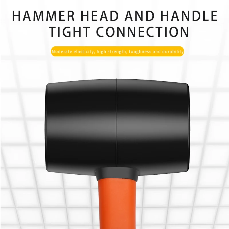 High-quality Wear-resistant Professional-grade Rubber Hammer, Anti-static and Shockproof Design