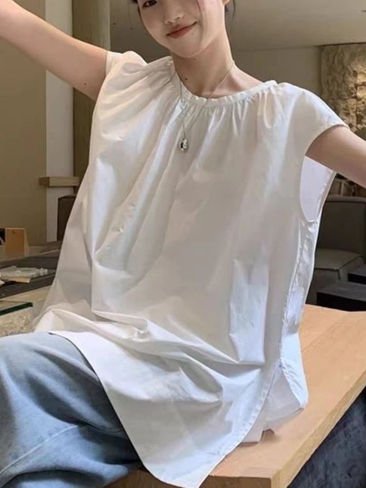 Sleeveless Blouses Women Vinta - Summer Linen Clothing For Women 评论和价格