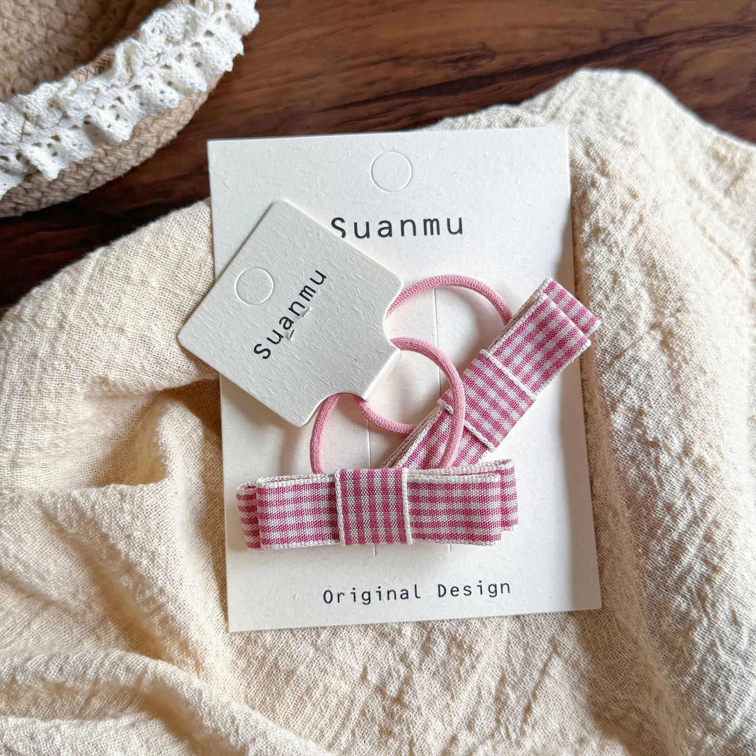 2 Stück Rosa Bestickte Schleife Baby Haarspangen Mädchen Organza BB Haarklammern Kinder Elastische Haarbänder Gepunktete Haarnadeln Kinder Haaraccessoires – Detail 8