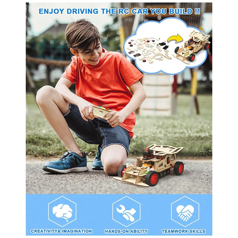 

MACH-RC Car Wooden Science Kits Assembly Physics Experimental Tool Kit 3D Puzzle Early Learning Teaching Materials