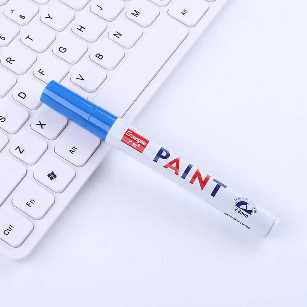 Autolack Stift Wasserdicht Auto Rad Reifen Fettige Malerei Mark Stift Auto Gummi Reifen Lauffläche CD Metall Permanent Farbe Marker