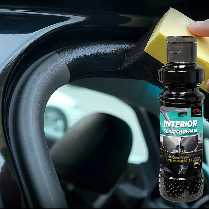 Kunststoff-Reparaturwachs – Reparatur von Kratzern im Auto und Reifenglanz, schwarze Innenseite und Armaturenbrett, Reparatur von Kunststoffoberflächen | Reparaturwachs – Detail 4