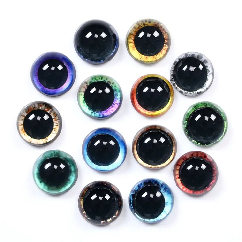 20pcs/10pairs 6mm-20mm Eyes Crafts Eyes Crystal Plastic Glitter Crystal Eyes Bear Animal Accessories DIY Doll Accessories