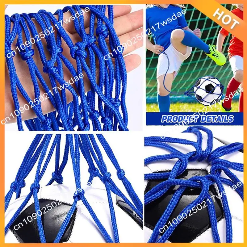 

X08A Black Football Ball Net Bag, Bold Encryption + Elastic Rope, Football Training Bag, Portable Ball Bag Durable
